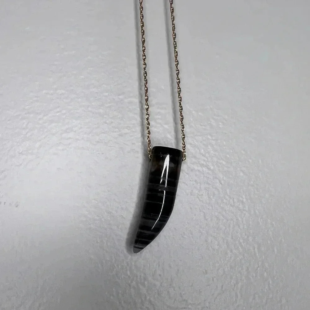 Brown Horn Necklace - Picture 5 of 8